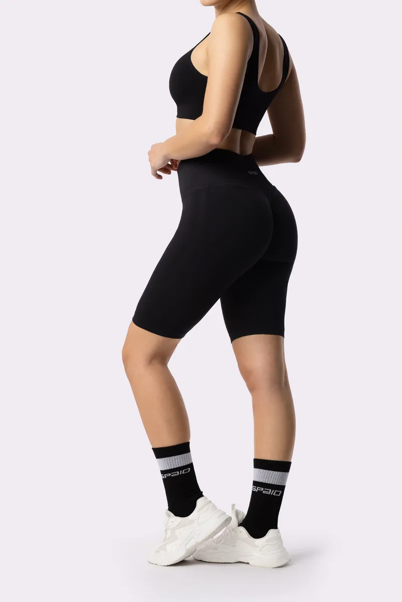Spaio SPAIO ADAPT BIKER SHORTS BLACK BLACK Consegna Veloce