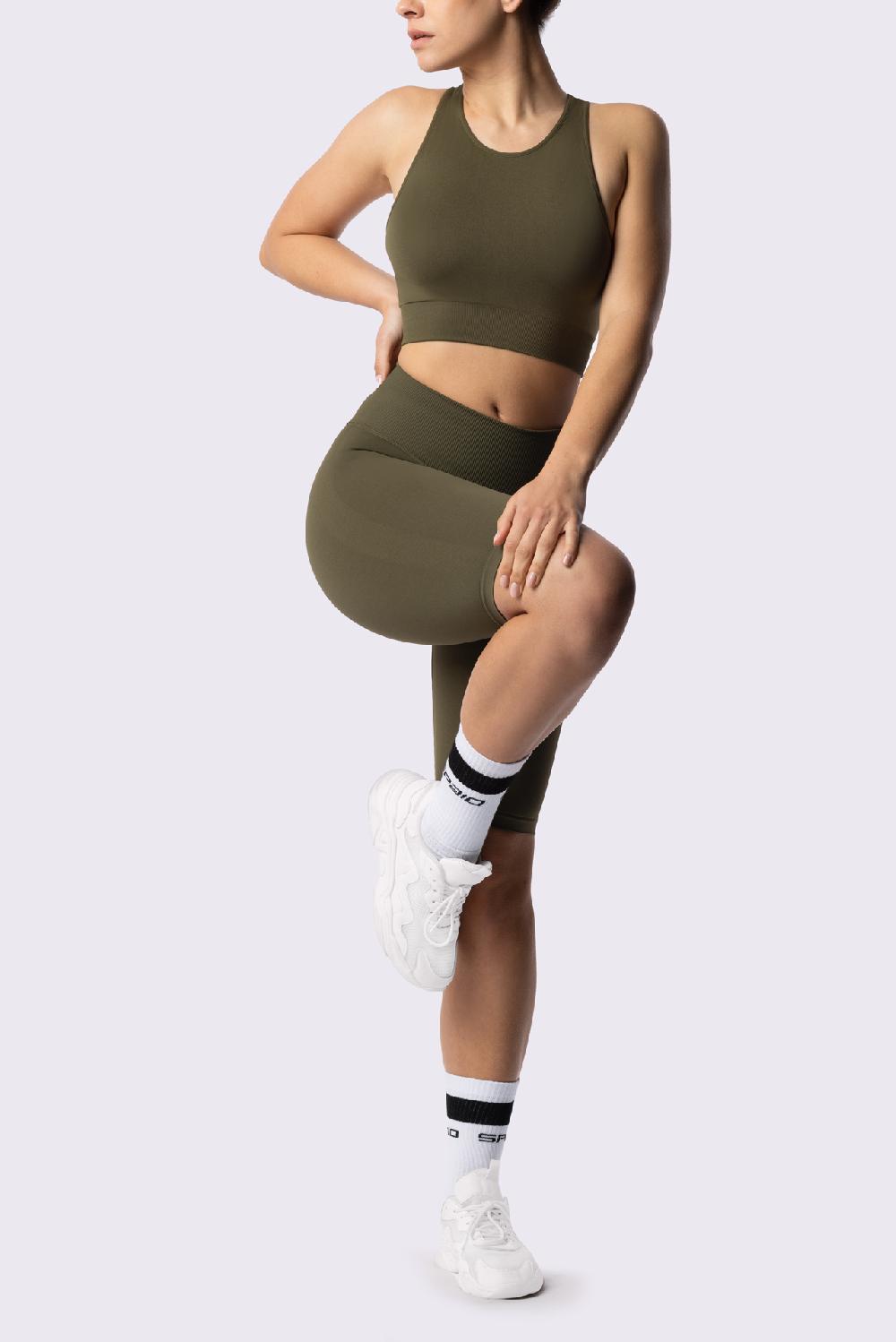 Spaio SPAIO REGGISENO SPORTIVO PERFORMANCE KHAKI Sconto
