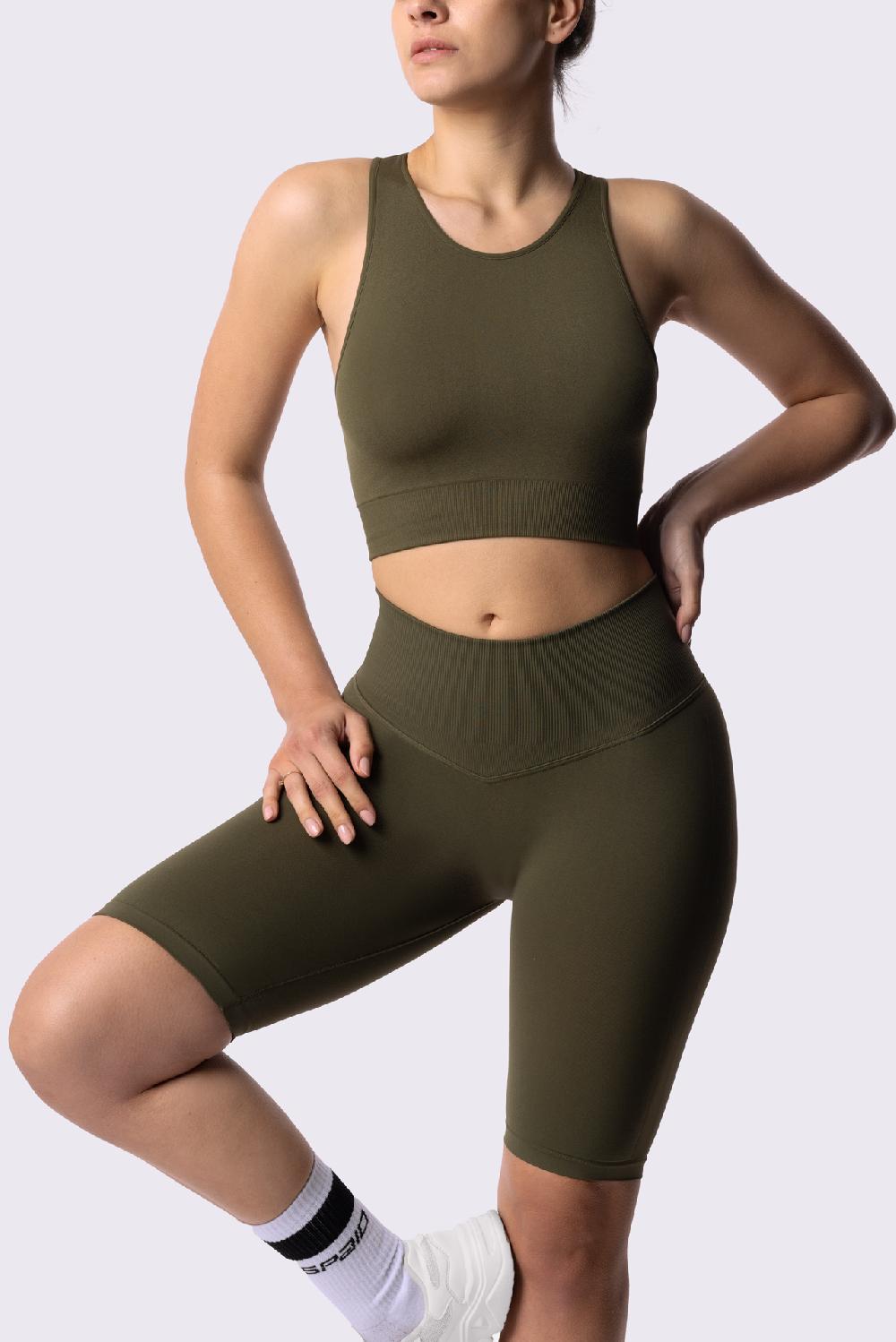 Spaio SPAIO REGGISENO SPORTIVO PERFORMANCE KHAKI Sconto