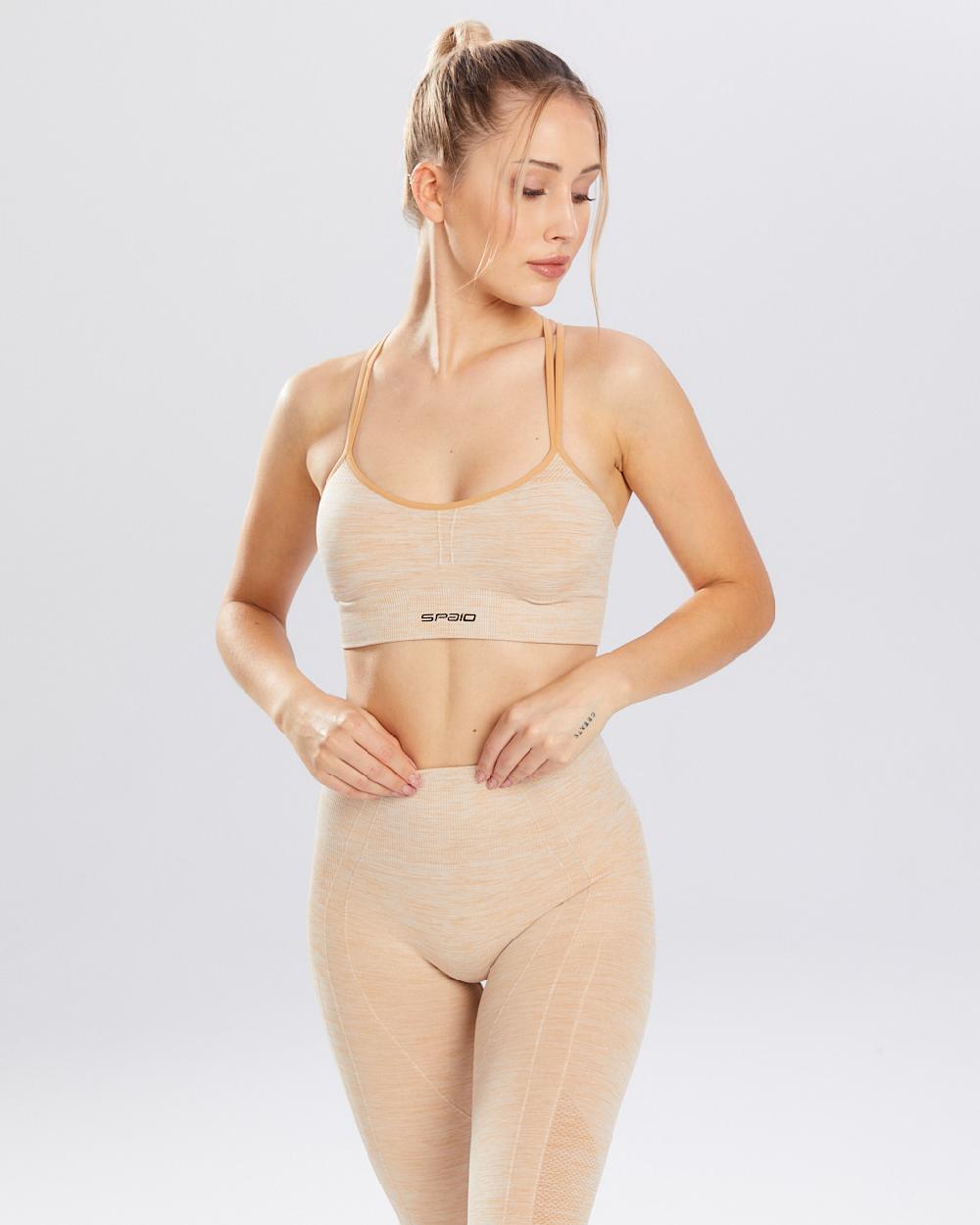 Spaio SPAIO REGGISENO SPORTIVO MELANGE ICED COFFEE Sconto di tempo limitato