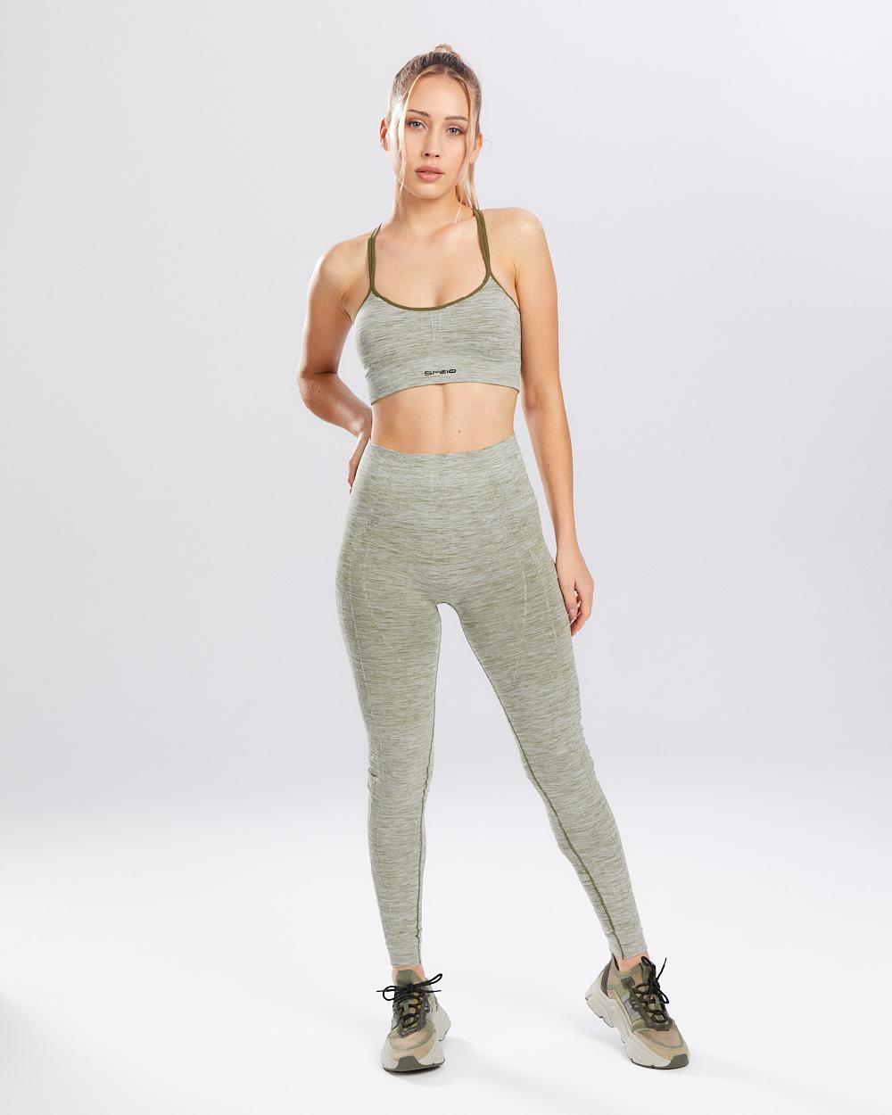 Spaio SPAIO REGGISENO SPORTIVO MELANGE KHAKI Prezzo di fabbrica