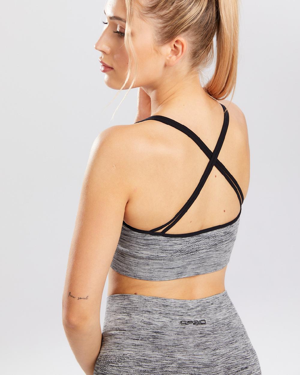 Spaio SPAIO REGGISENO SPORTIVO MELANGE GREY Offerta speciale