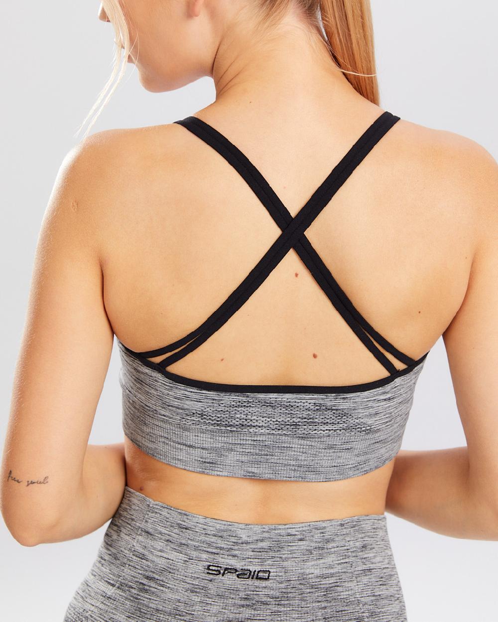 Spaio SPAIO REGGISENO SPORTIVO MELANGE GREY Offerta speciale