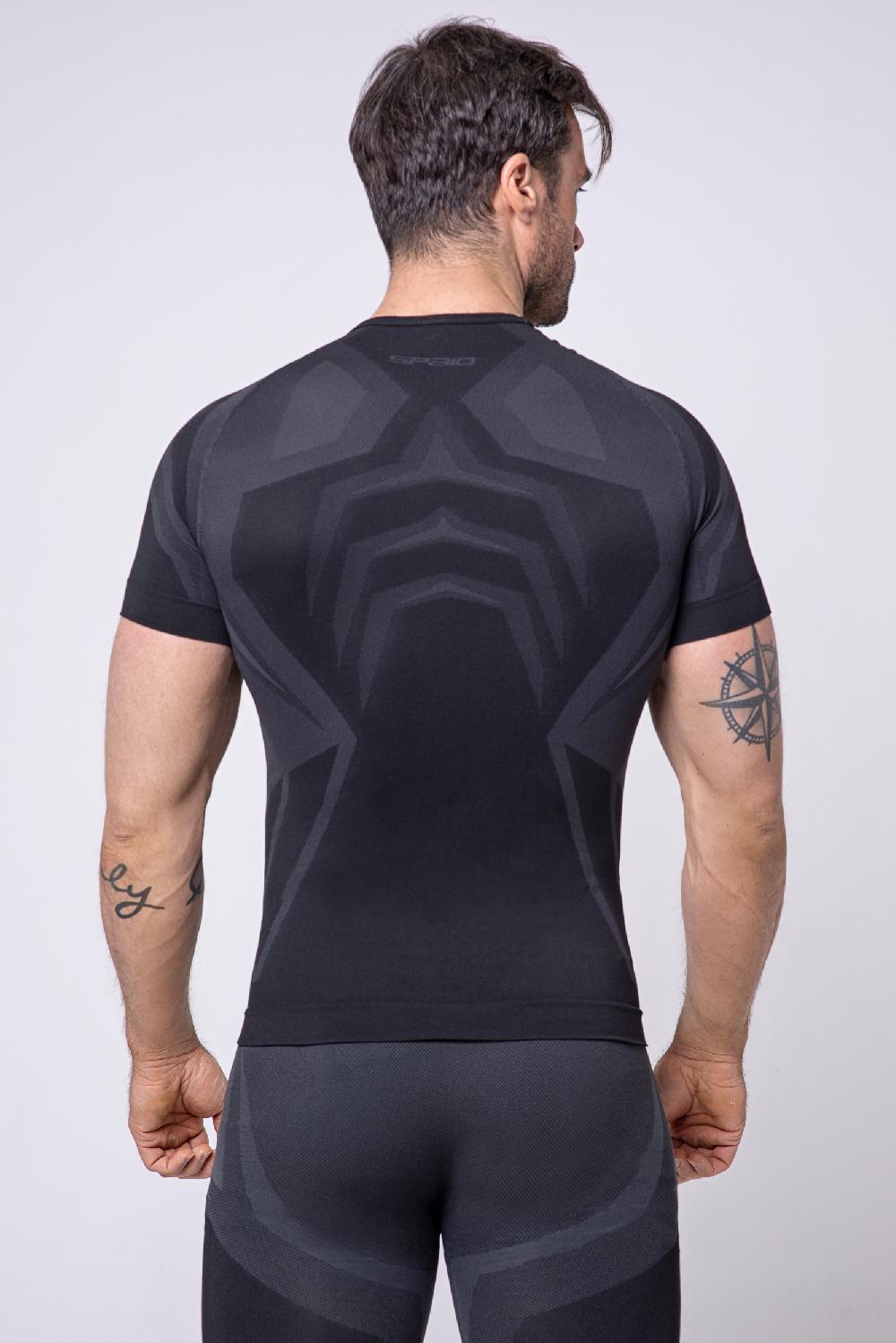 Spaio SPAIO MAGLIA M/C "CONFIDENCE" NERO/GRIGIO Offerta per la Festa della Mamma