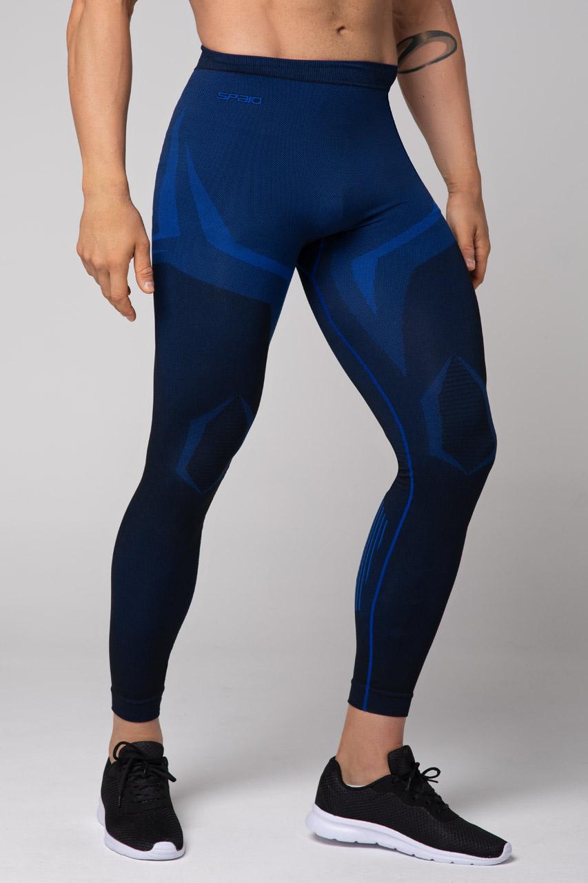 Spaio SPAIO LEGGINGS TERMOATTIVI "CONFIDENCE" NERO/ROYAL BLUE Offerta Anniversario