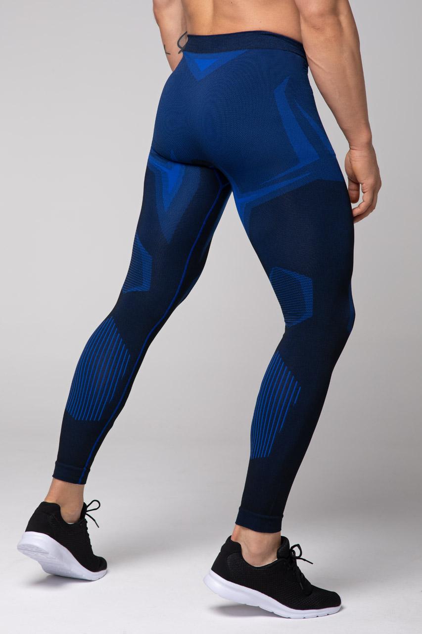 Spaio SPAIO LEGGINGS TERMOATTIVI "CONFIDENCE" NERO/ROYAL BLUE Offerta Anniversario