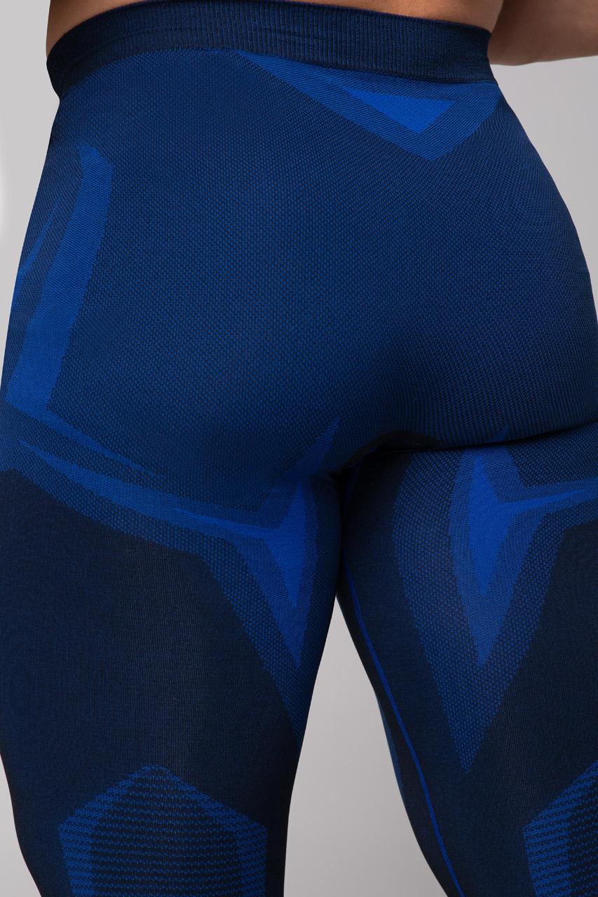 Spaio SPAIO LEGGINGS TERMOATTIVI "CONFIDENCE" NERO/ROYAL BLUE Offerta Anniversario
