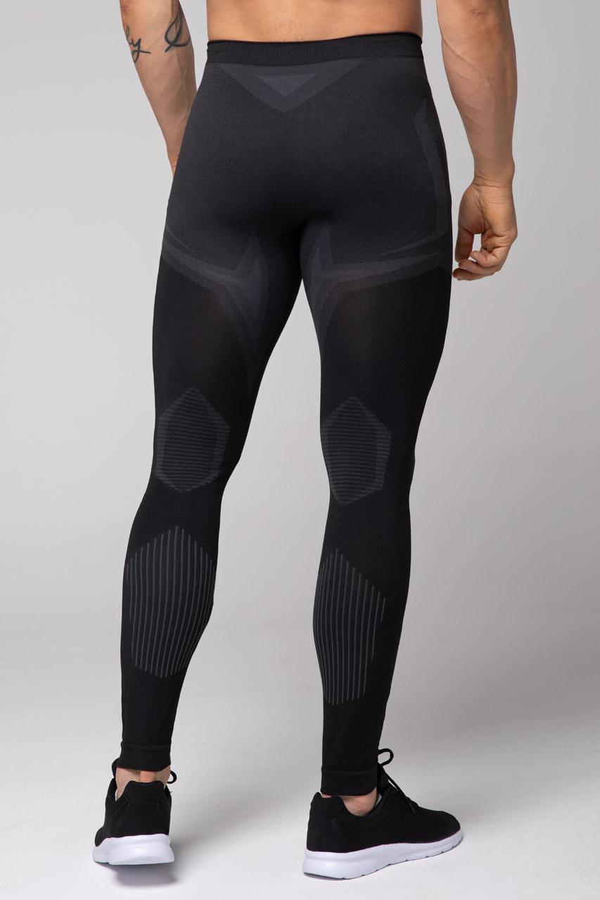 Spaio SPAIO LEGGINGS TERMOATTIVI "CONFIDENCE" NERO/GRIGIO Smaltimento dello stoccaggio