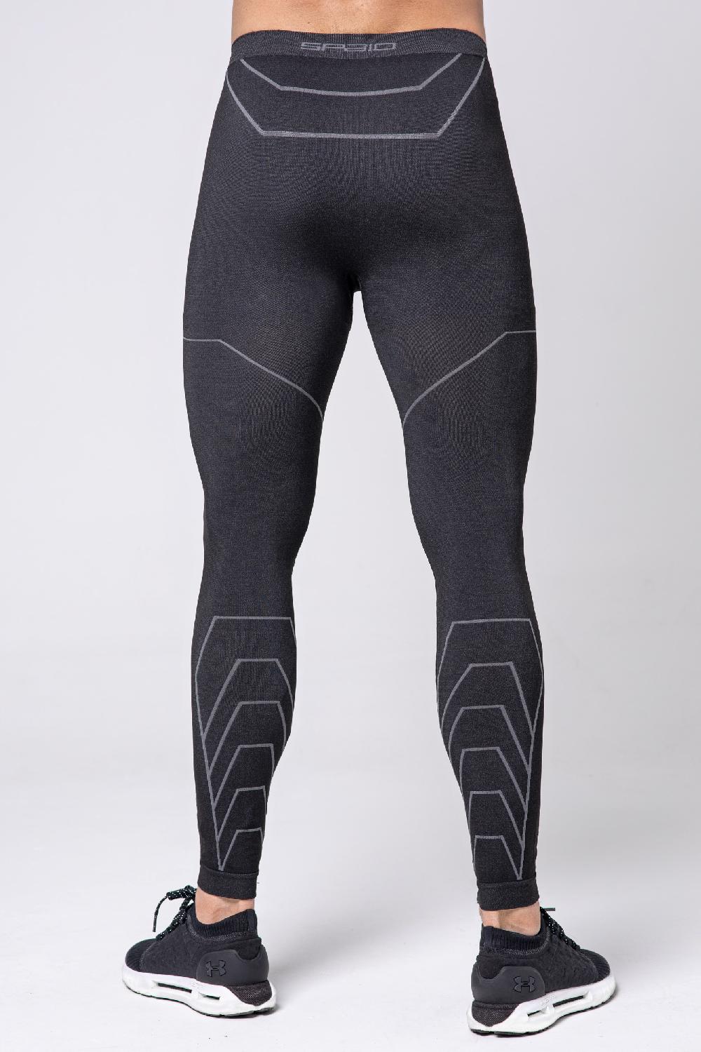 Spaio LEGGINGS DA UOMO RAPID BLACK/GREY Offerte stagionali