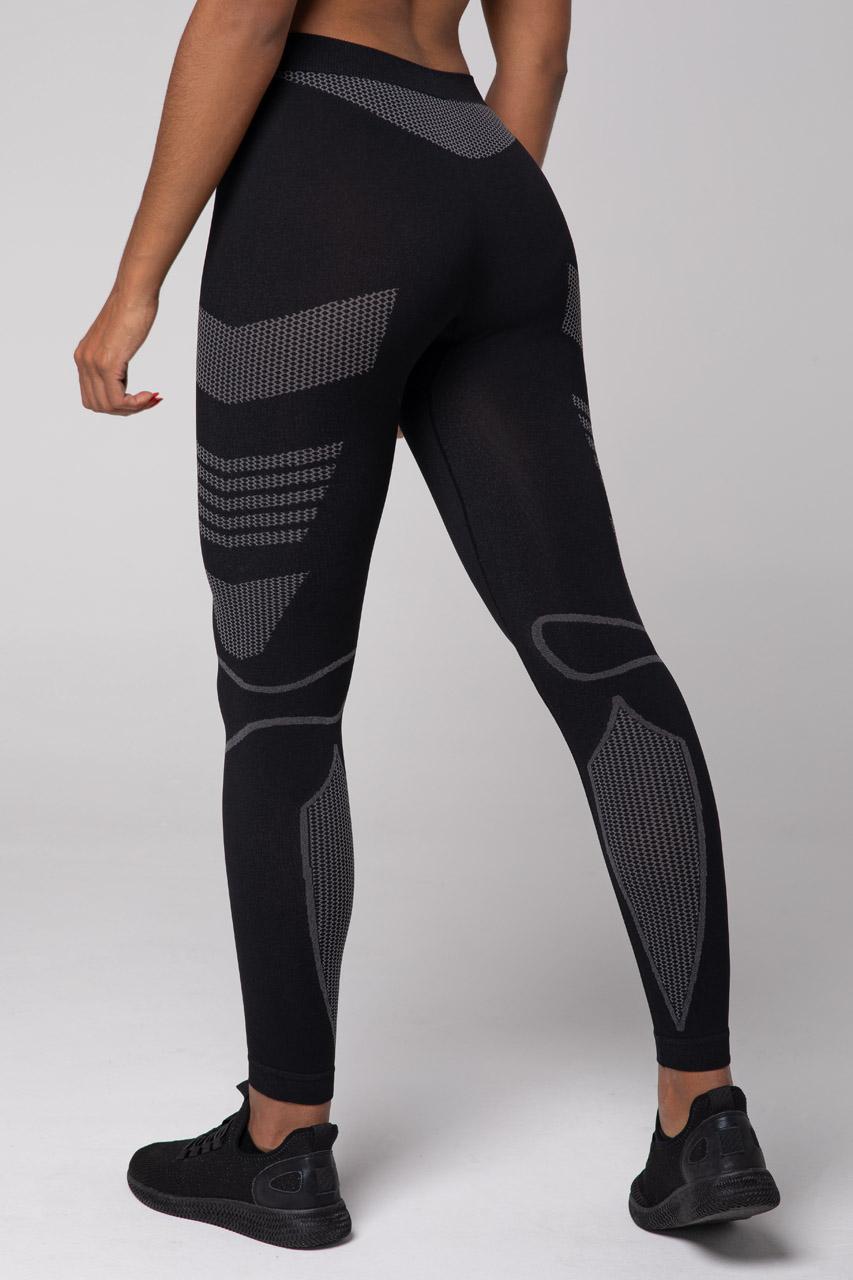 Spaio SPAIO LEGGINS TERMOATTIVI "THERMO-EVO" DONNA NERO/GRIGIO Super sconto