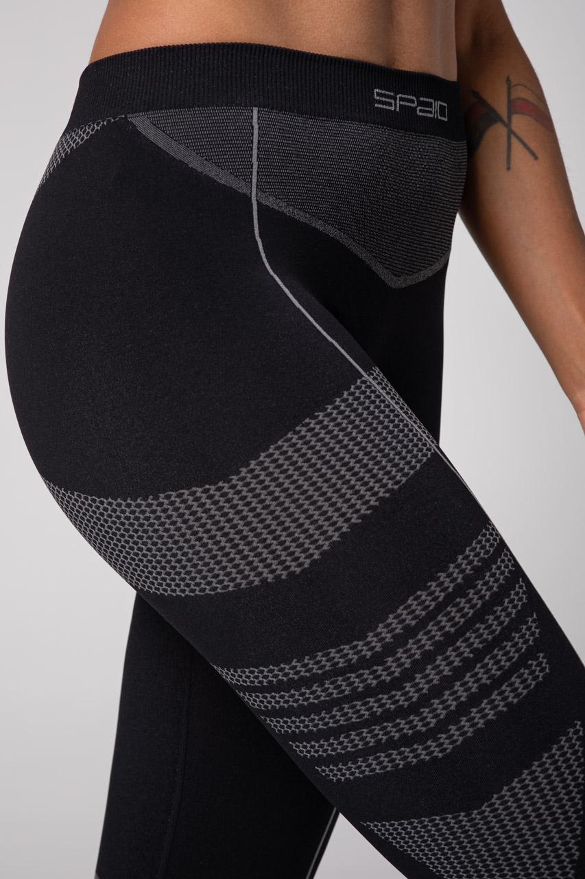 Spaio SPAIO LEGGINS TERMOATTIVI "THERMO-EVO" DONNA NERO/GRIGIO Super sconto