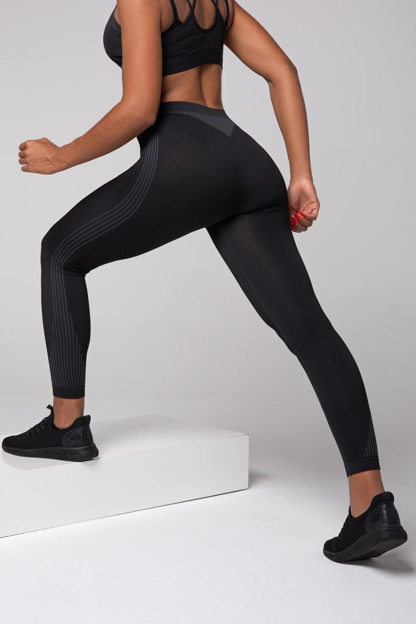 Spaio SPAIO LEGGINGS TERMOATTIVI POWERFUL NERO/GRIGIO Qualità
