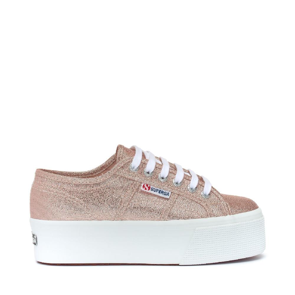 Superga 2790 PLATFORM LAMEROSE PLATINUM Italia