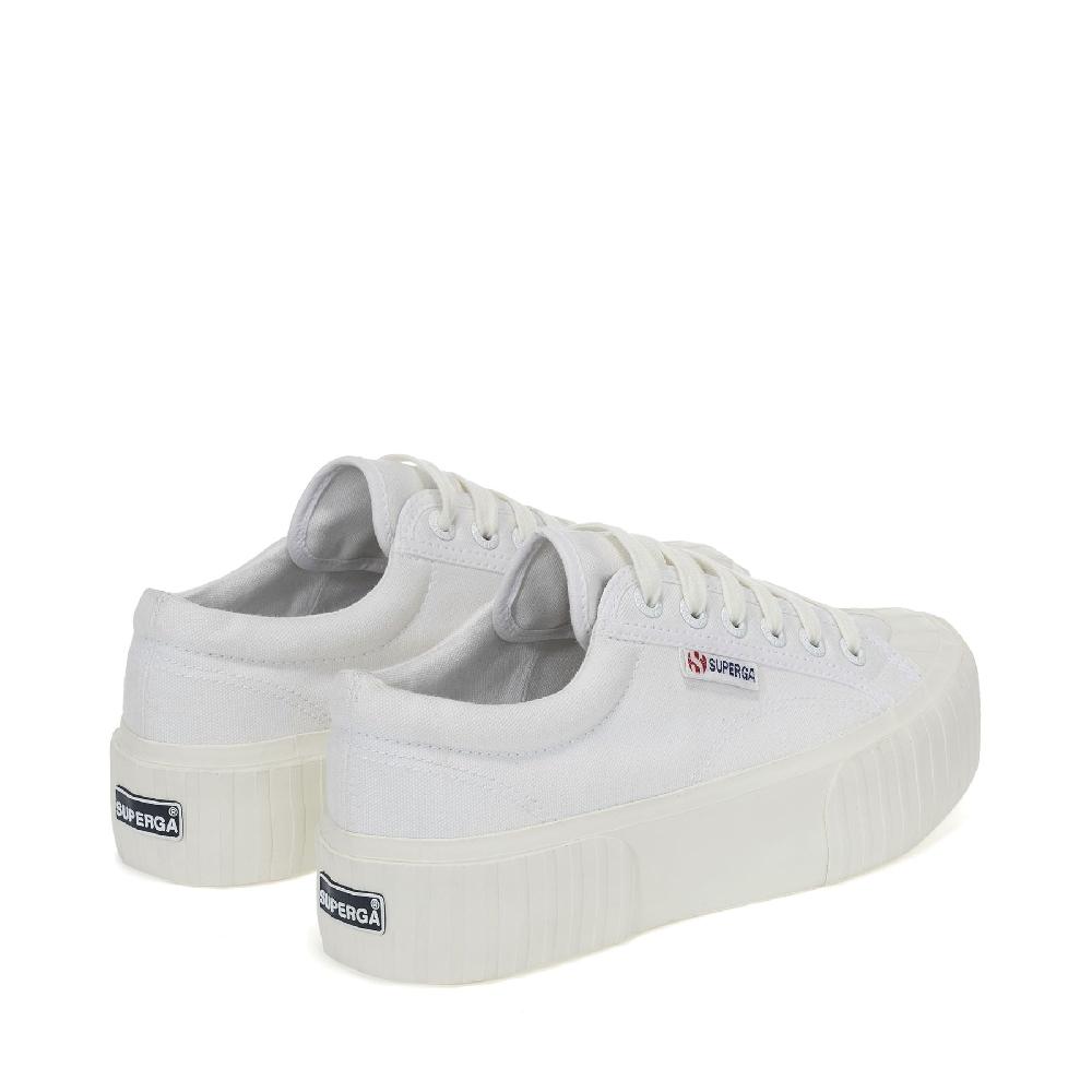 Superga 2631 STRIPE PLATFORMWHITE-WHITE AVORIO Affare Del Giorno