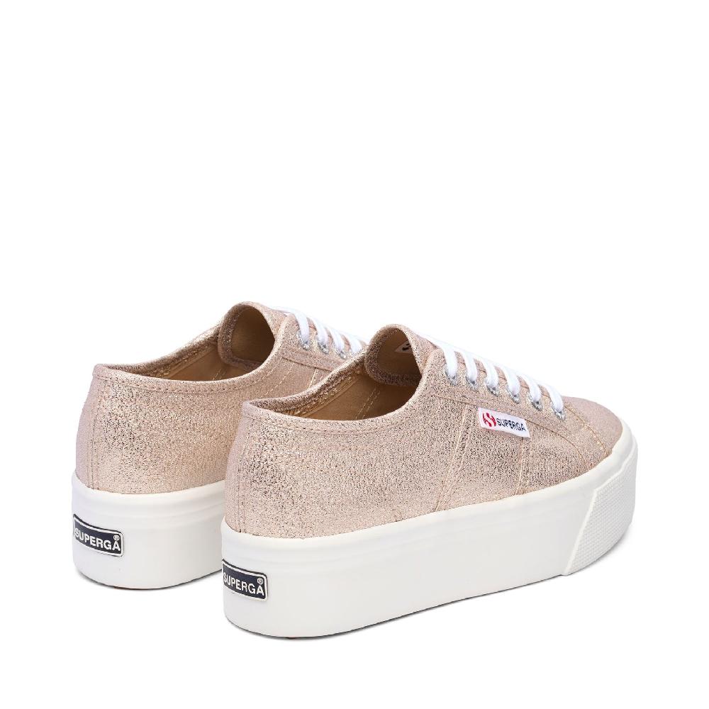 Superga 2790 PLATFORM LAMEPALE GOLD Vendita Calda