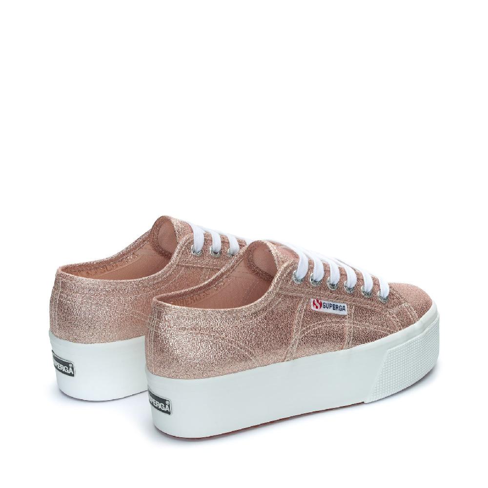 Superga 2790 PLATFORM LAMEROSE PLATINUM In Saldo