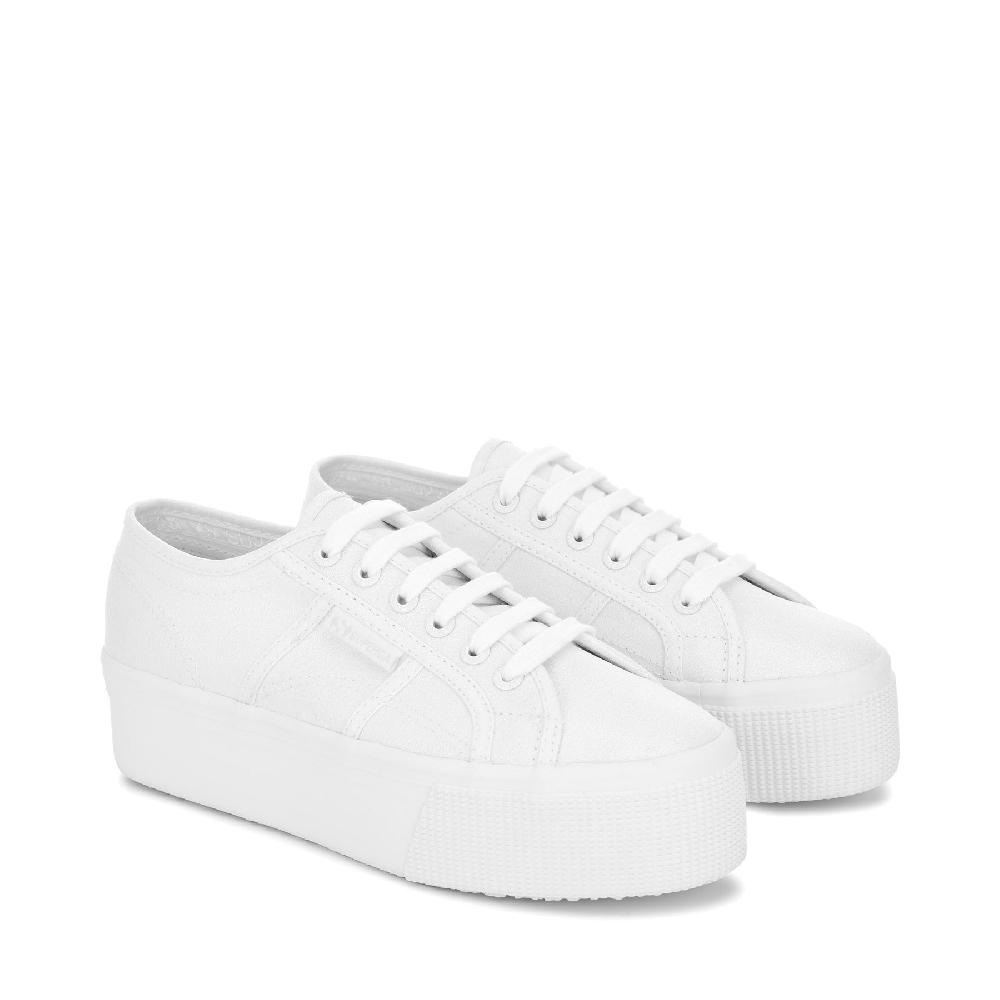 Superga 2790 PLATFORM LAMETOTAL WHITE Moda