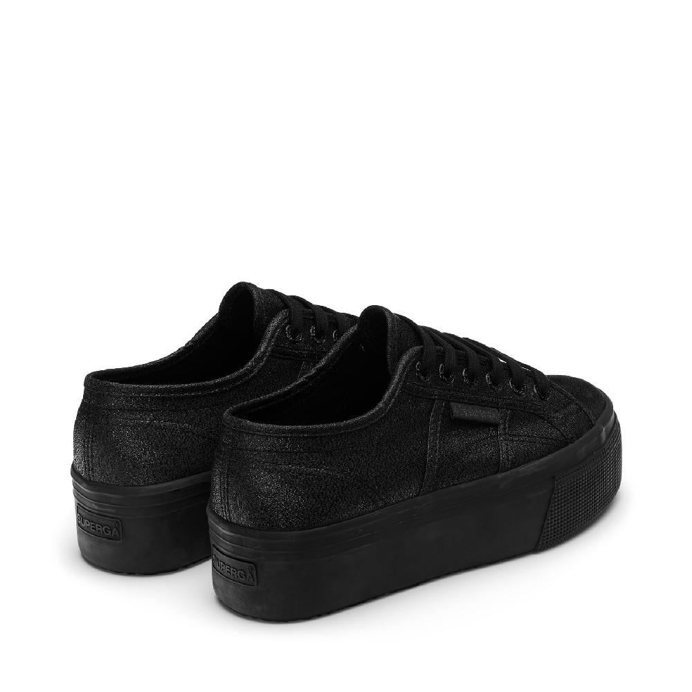 Superga 2790 PLATFORM LAMETOTAL BLACK Italia
