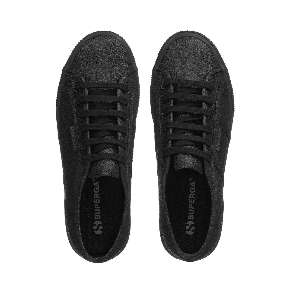 Superga 2790 PLATFORM LAMETOTAL BLACK Italia