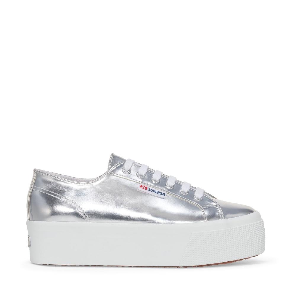 Superga 2790 MIRROR SYNTHETIC MATERIALSILVER In Linea