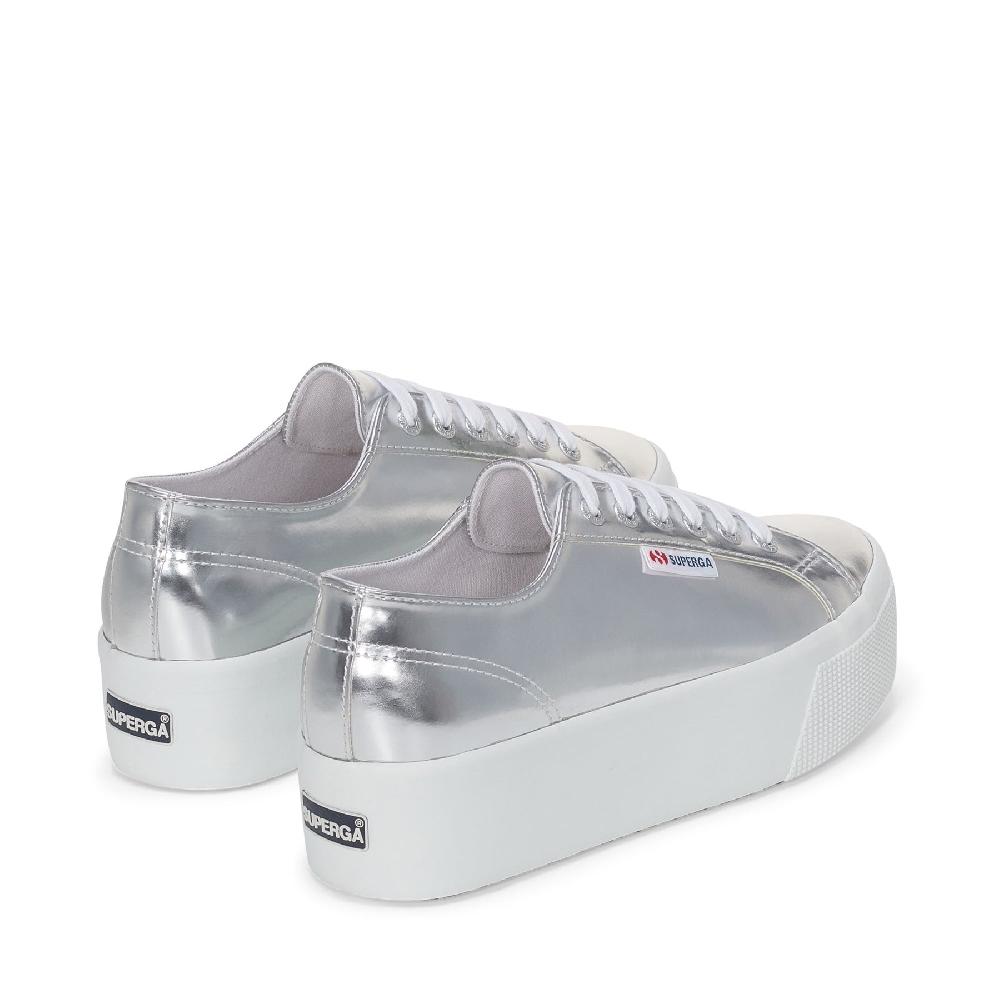 Superga 2790 MIRROR SYNTHETIC MATERIALSILVER In Linea