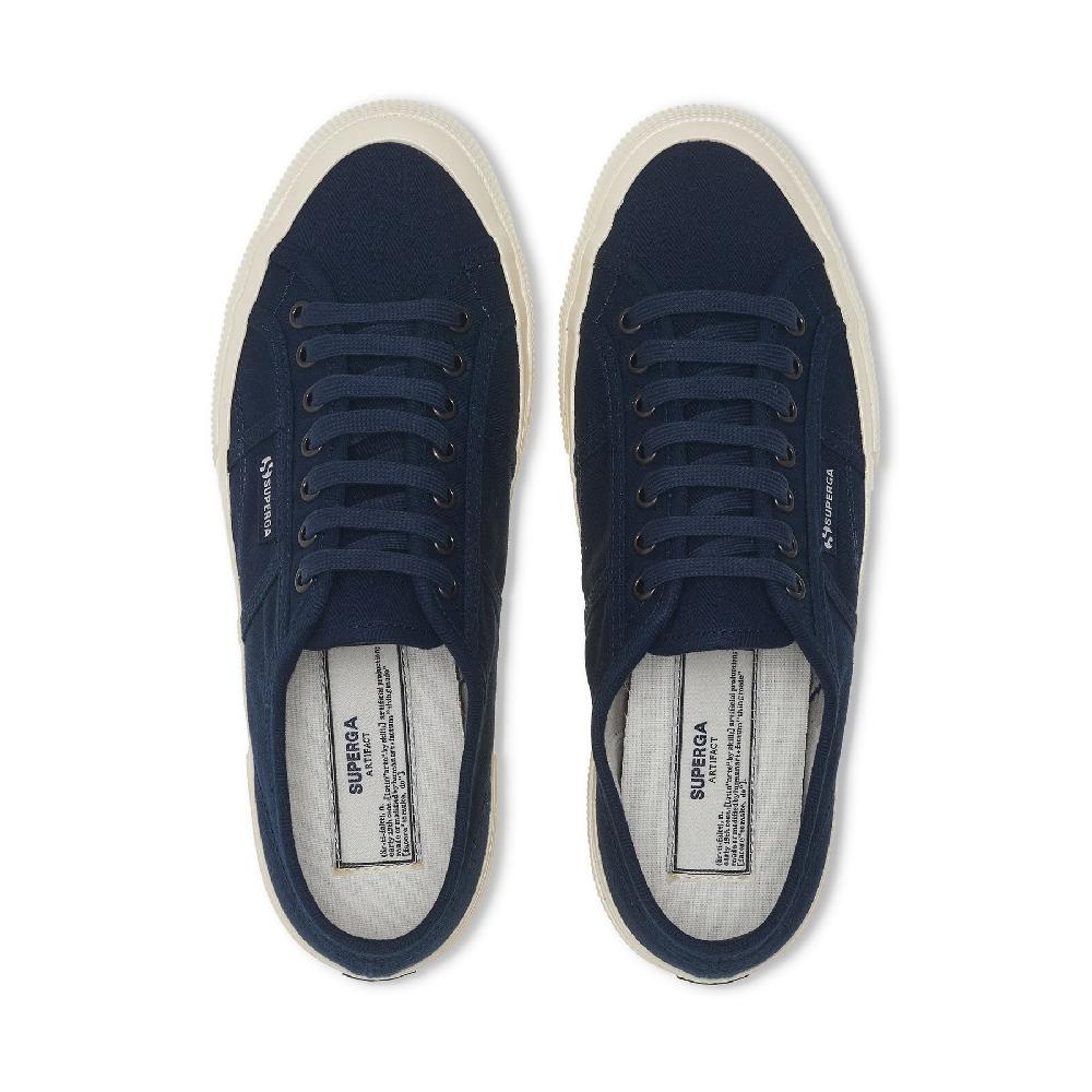Superga 2750 OG HERRINGBONENAVY-OFF WHITE Qualità