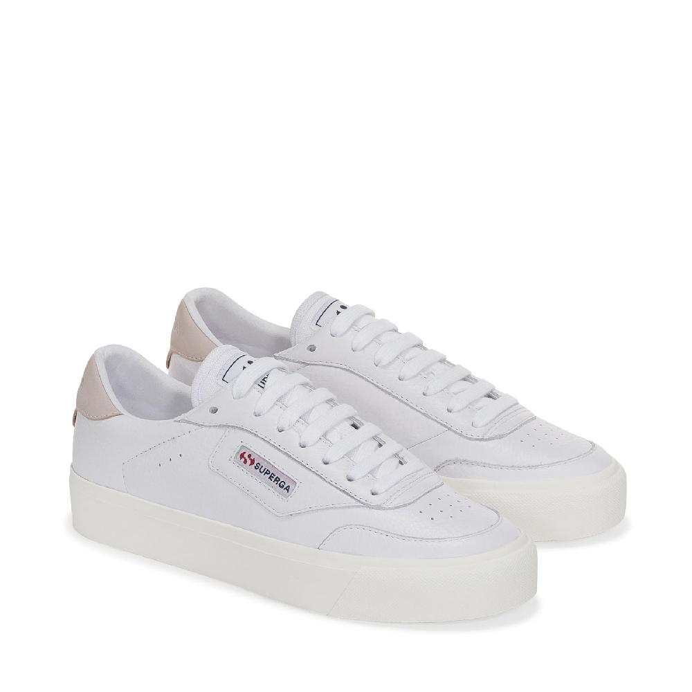 Superga 3843 COURTWHITE-VIOLET HUSHED-FAVORIO Qualità Garantita