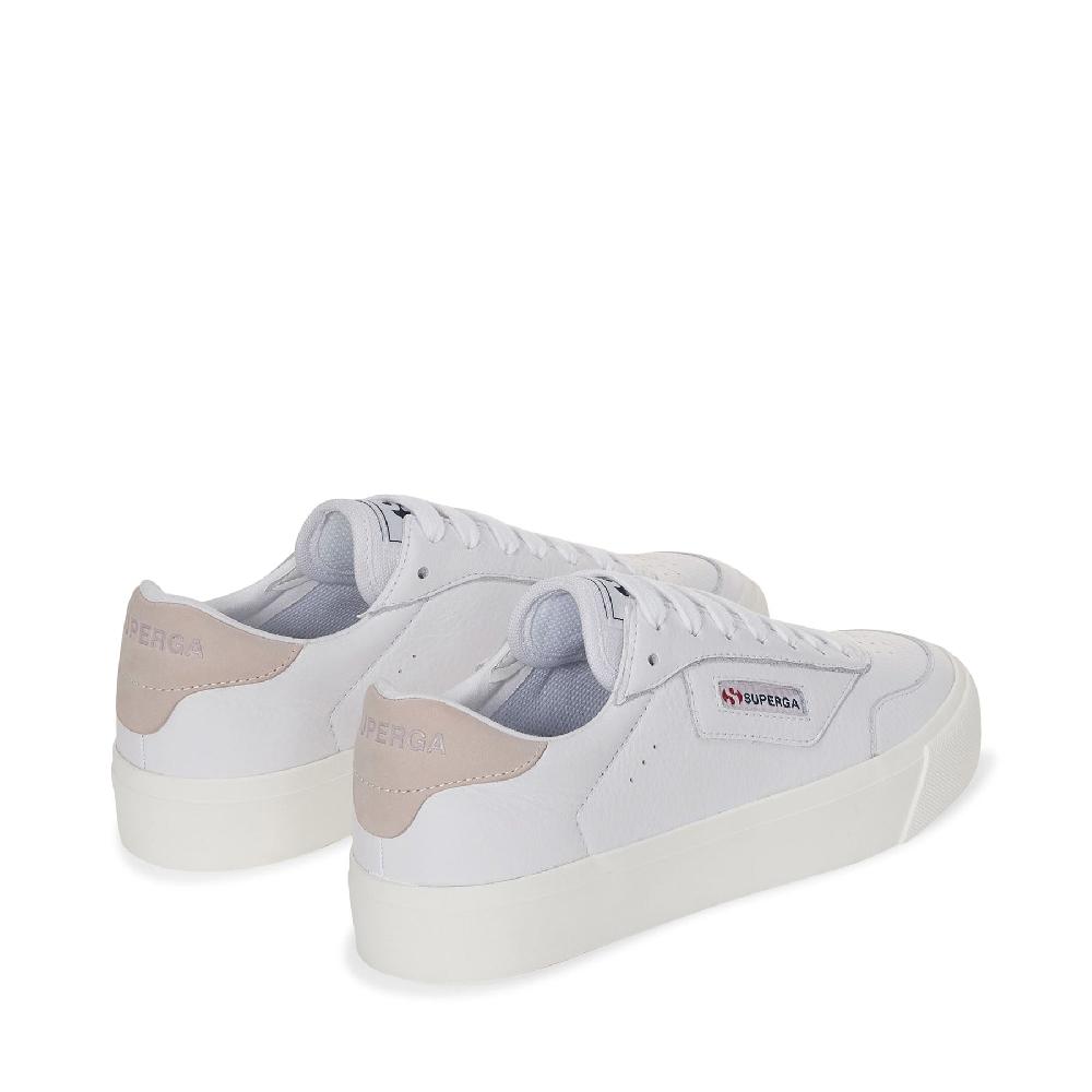 Superga 3843 COURTWHITE-VIOLET HUSHED-FAVORIO Qualità Garantita