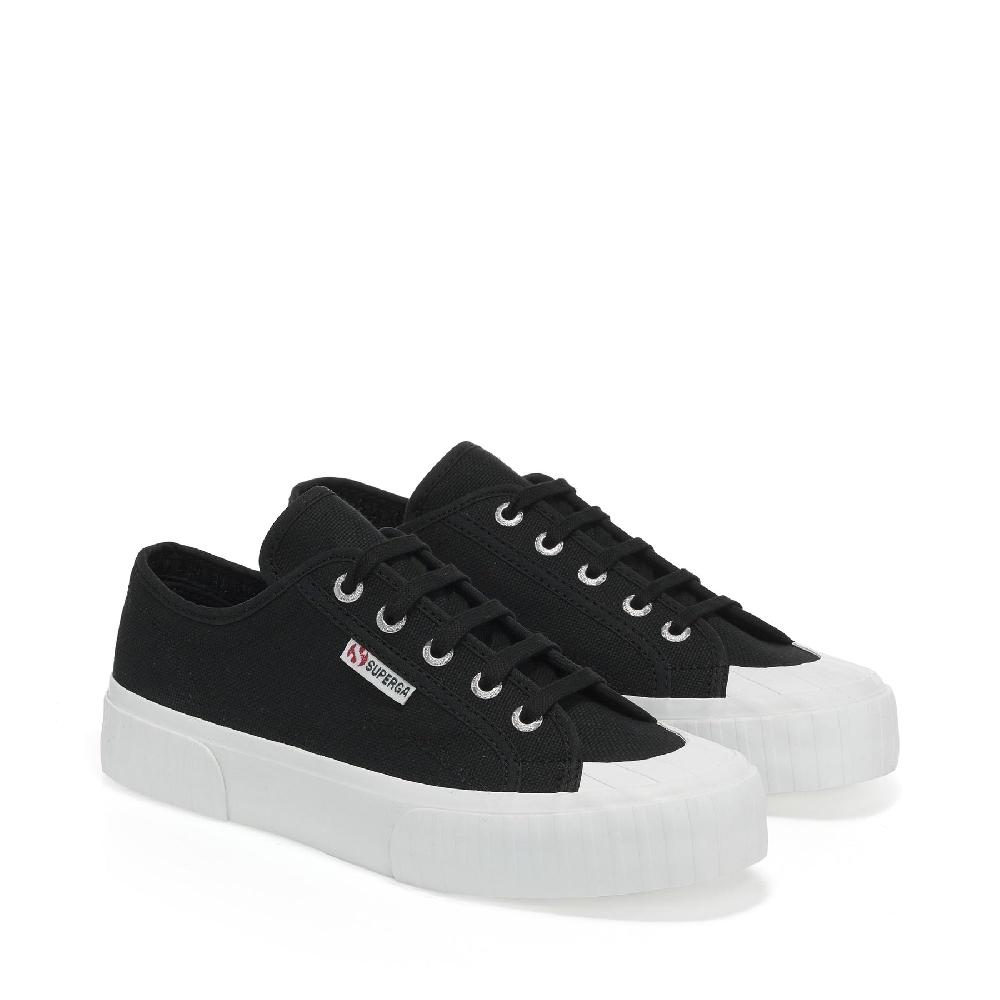 Superga 2630 STRIPEBLACK-FWHITE Promozione Limitata