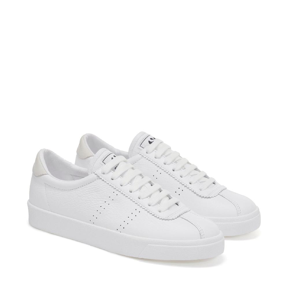 Superga 2843 CLUB S COMFORT LEATHERFULL WHITE Fino Al -60%
