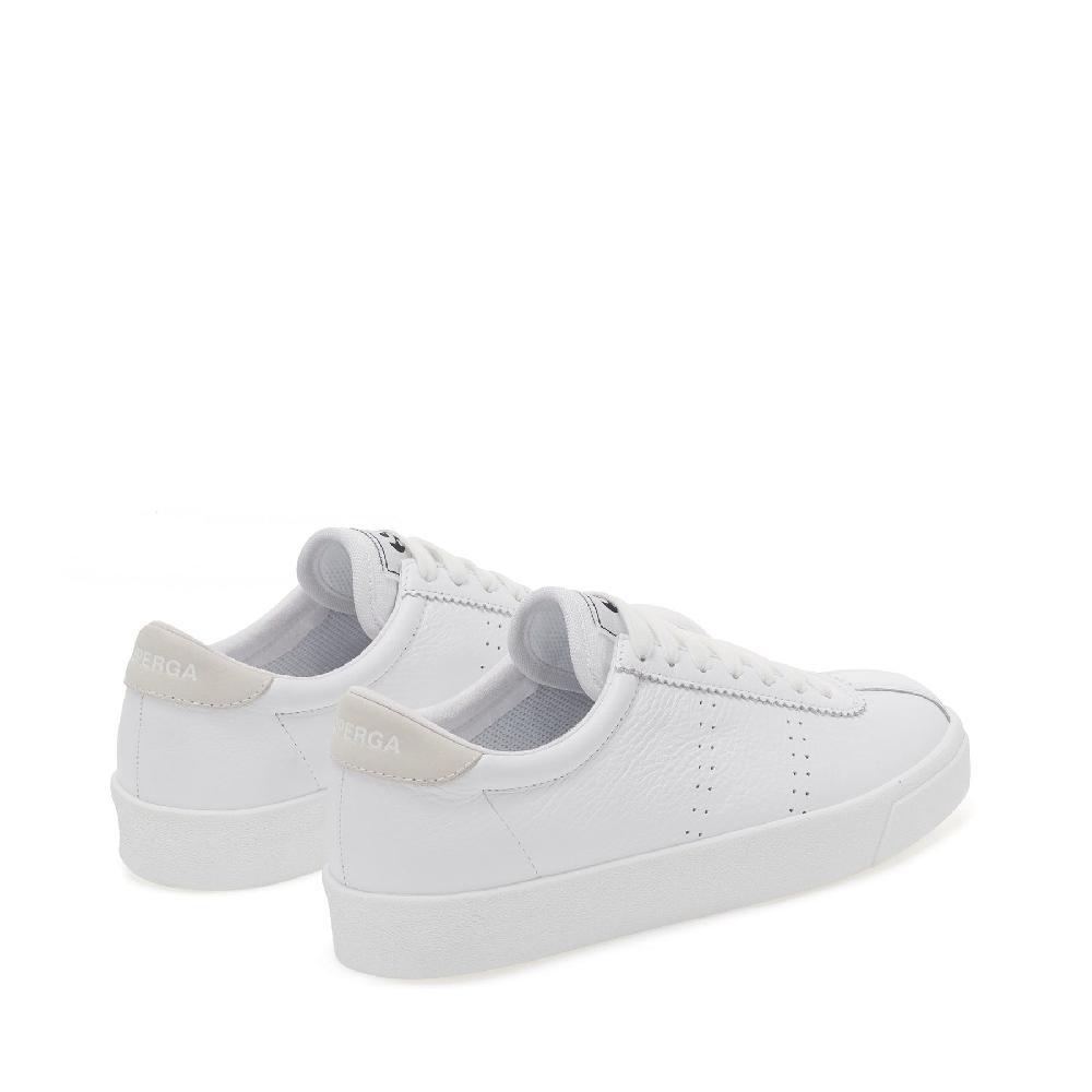 Superga 2843 CLUB S COMFORT LEATHERFULL WHITE Fino Al -60%