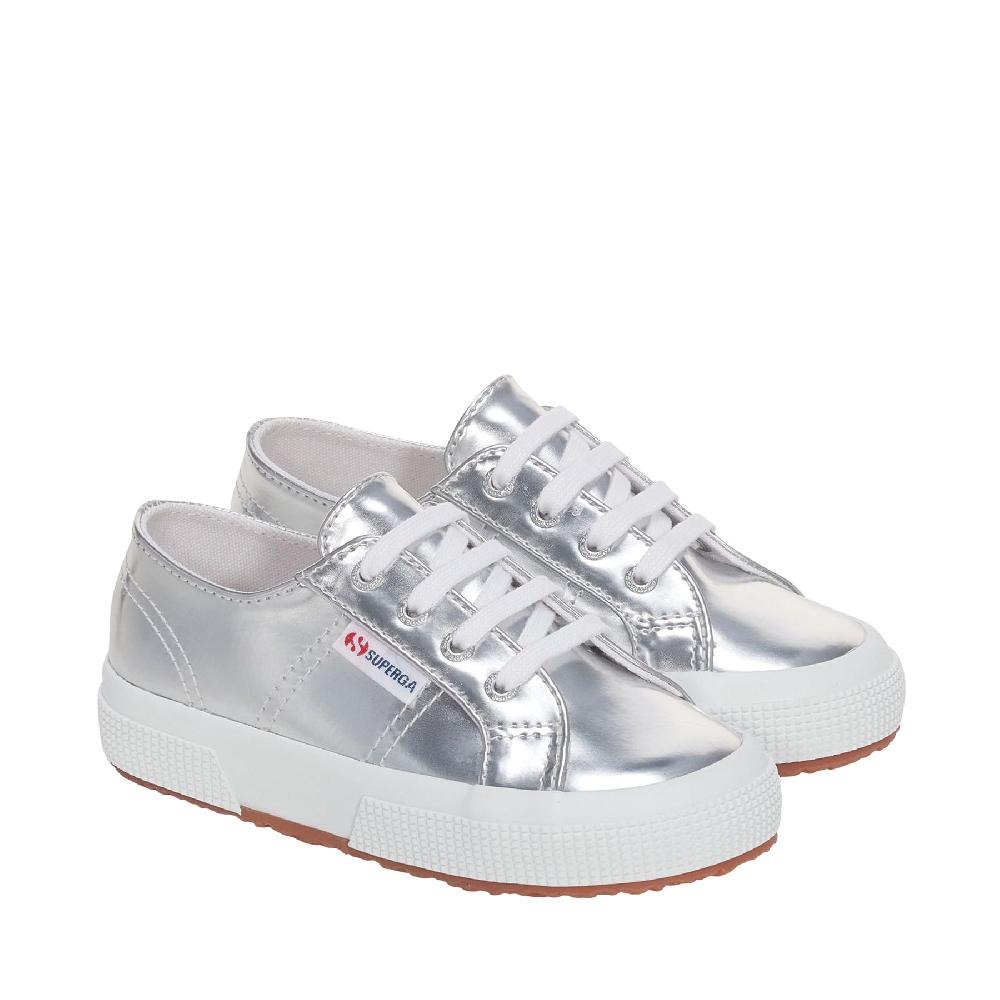 Superga 2750 KIDS MIRROR SYNTHETIC MATERIALSILVER Vendita Calda