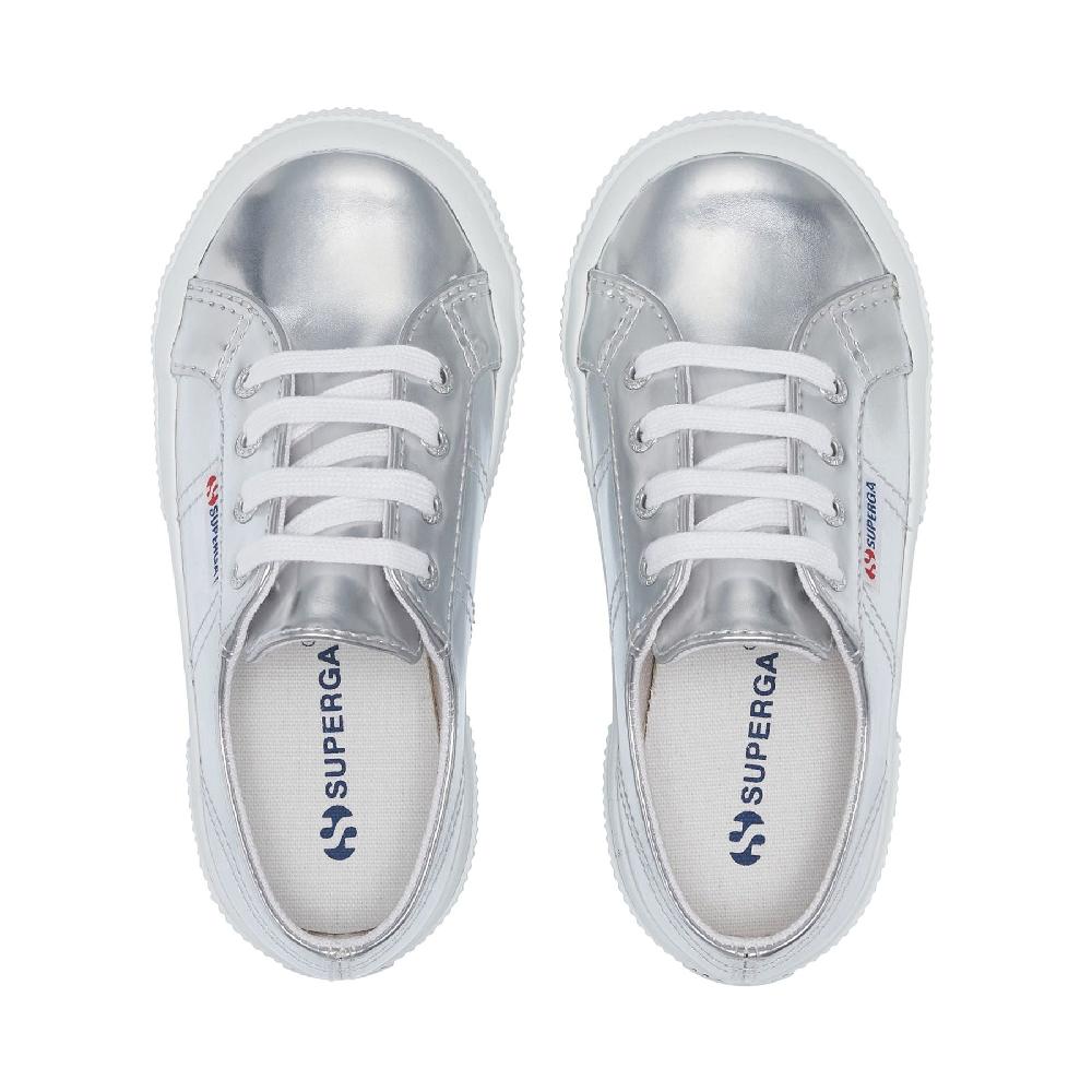 Superga 2750 KIDS MIRROR SYNTHETIC MATERIALSILVER Vendita Calda