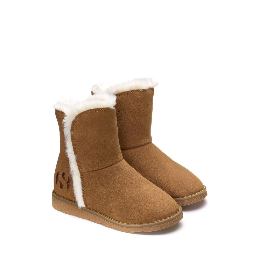 Superga 4033 KIDS SYNTHETIC MATERIALBROWN BRONZE Spedizione Gratuita