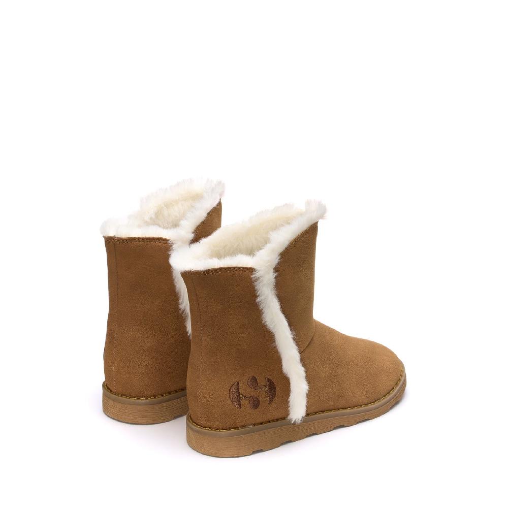 Superga 4033 KIDS SYNTHETIC MATERIALBROWN BRONZE Spedizione Gratuita