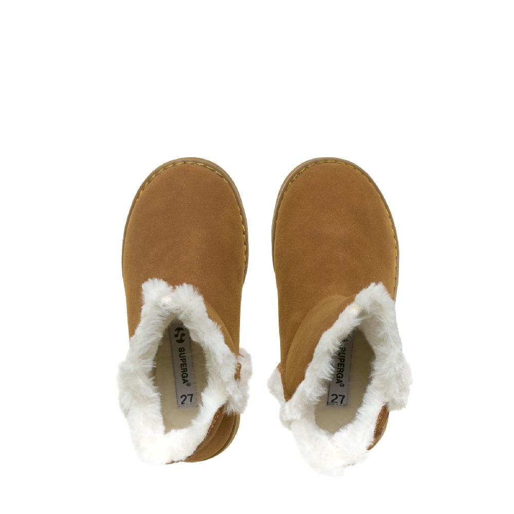 Superga 4033 KIDS SYNTHETIC MATERIALBROWN BRONZE Spedizione Gratuita