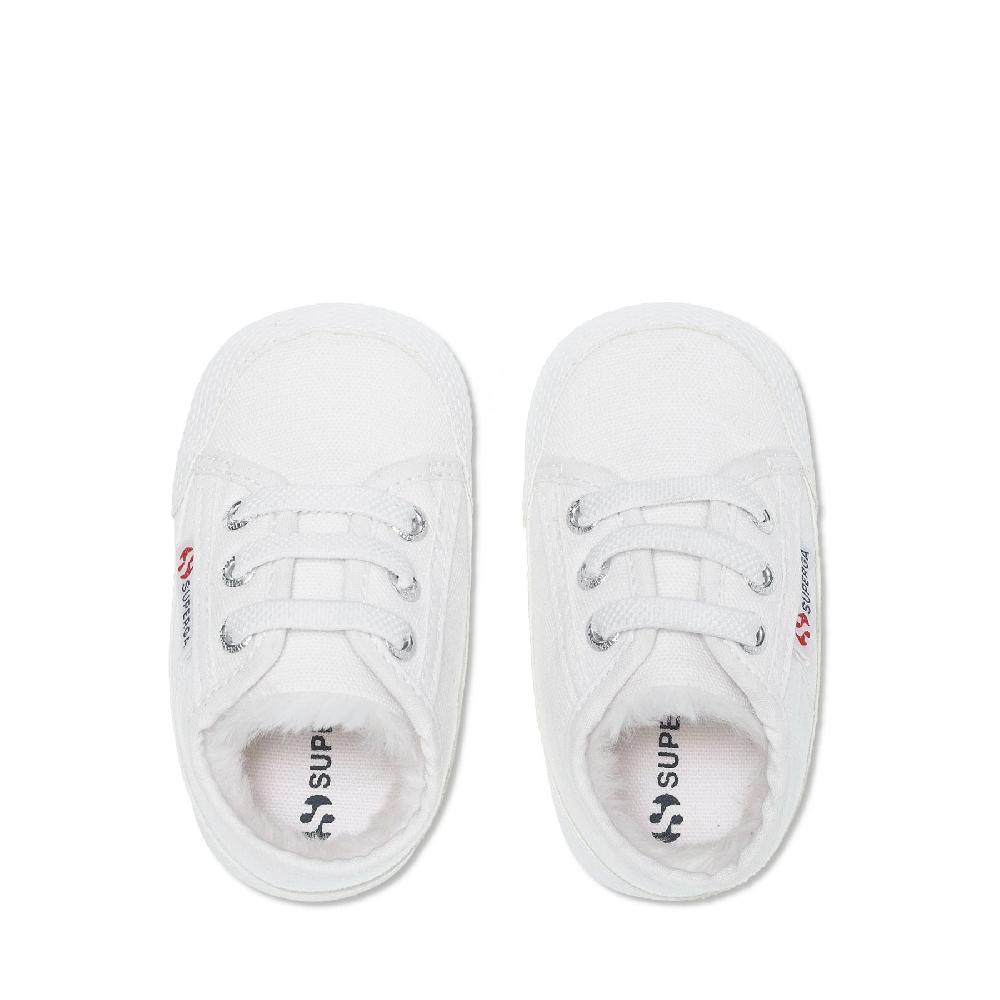 Superga 4006 BABY ECOFURWHITE Consegna Veloce