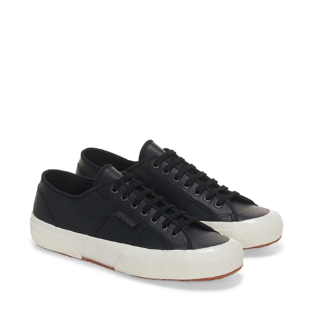 Superga 2750 OG LEATHERBLACK-F AVORIO-BLACK Promozione