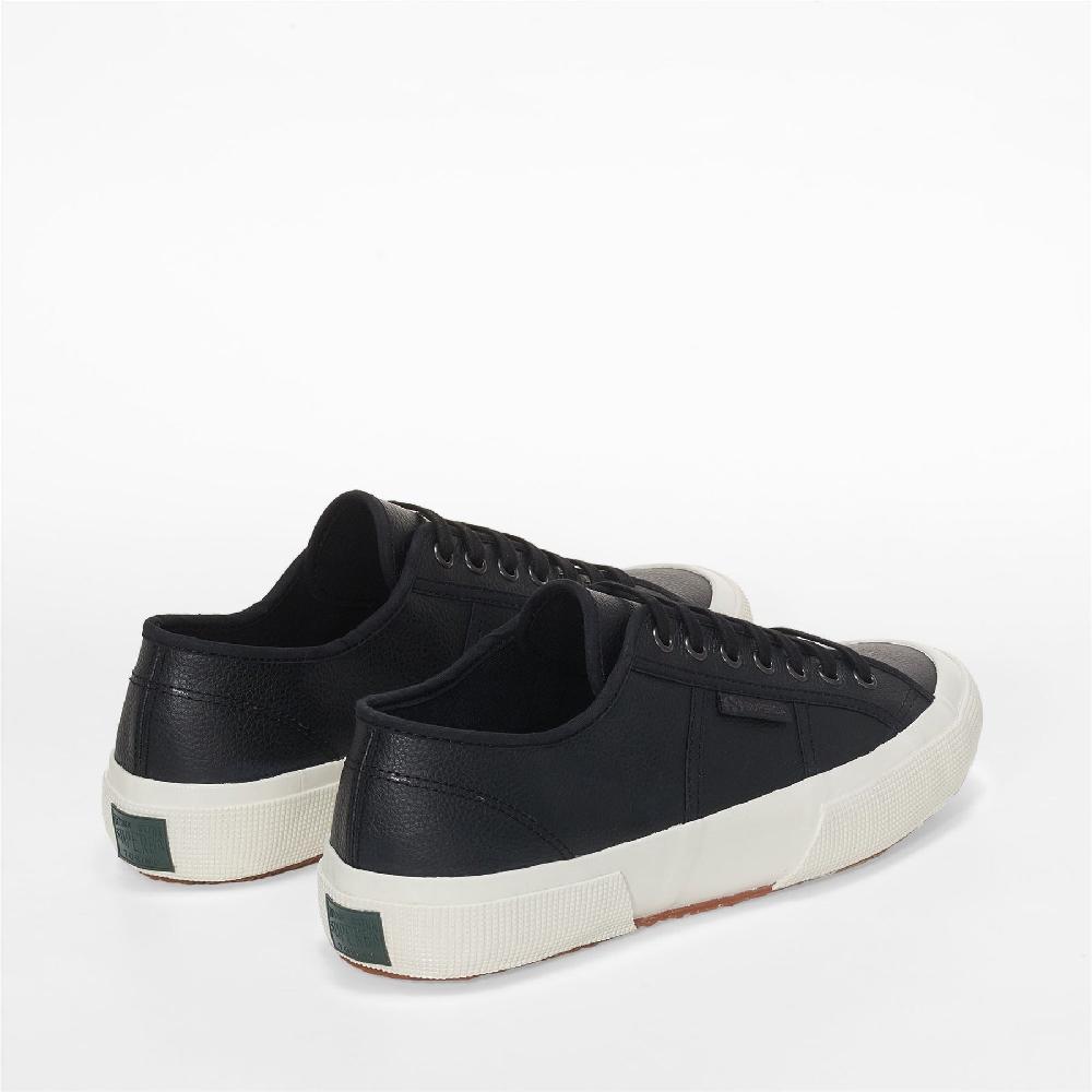 Superga 2750 OG LEATHERBLACK-F AVORIO-BLACK Promozione