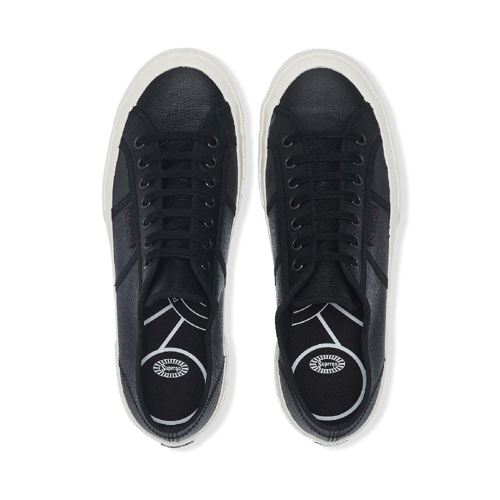 Superga 2750 OG LEATHERBLACK-F AVORIO-BLACK Promozione
