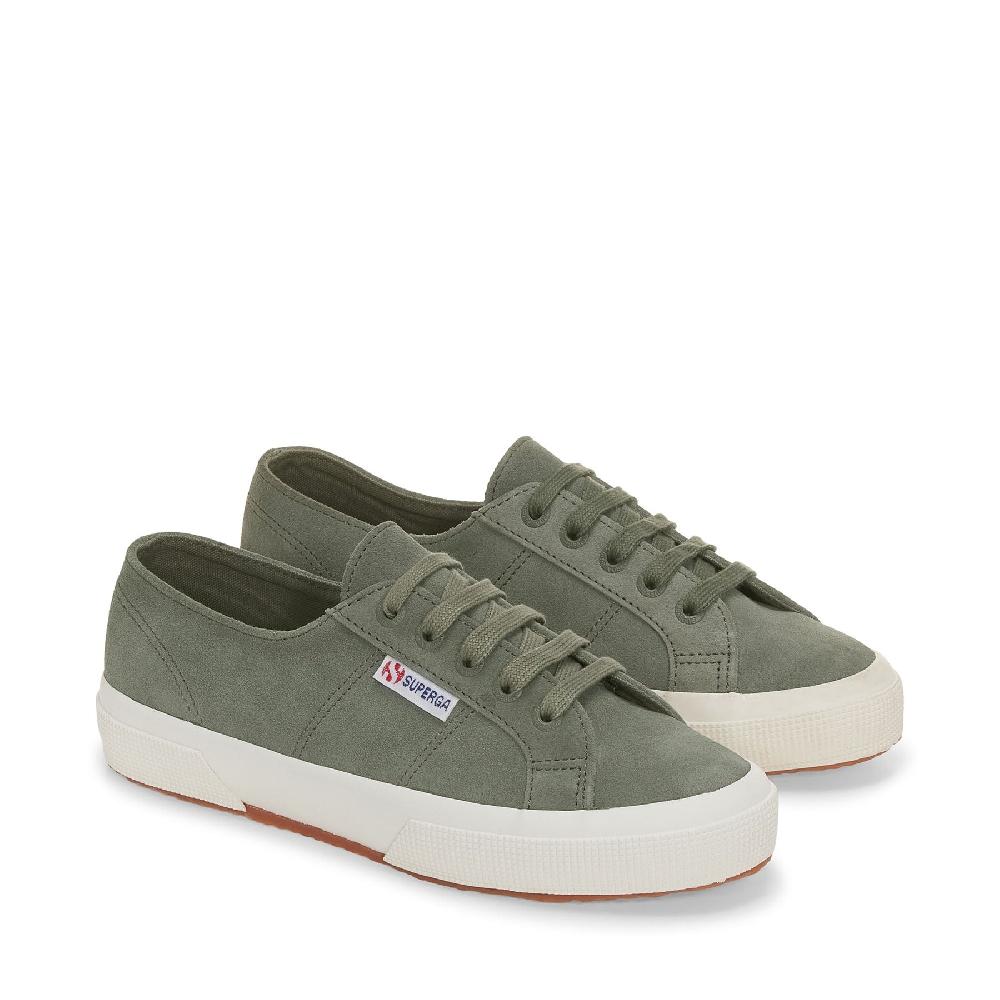 Superga 2750 SUEDEGREY GREENISH-FAVORIO Consegna Veloce