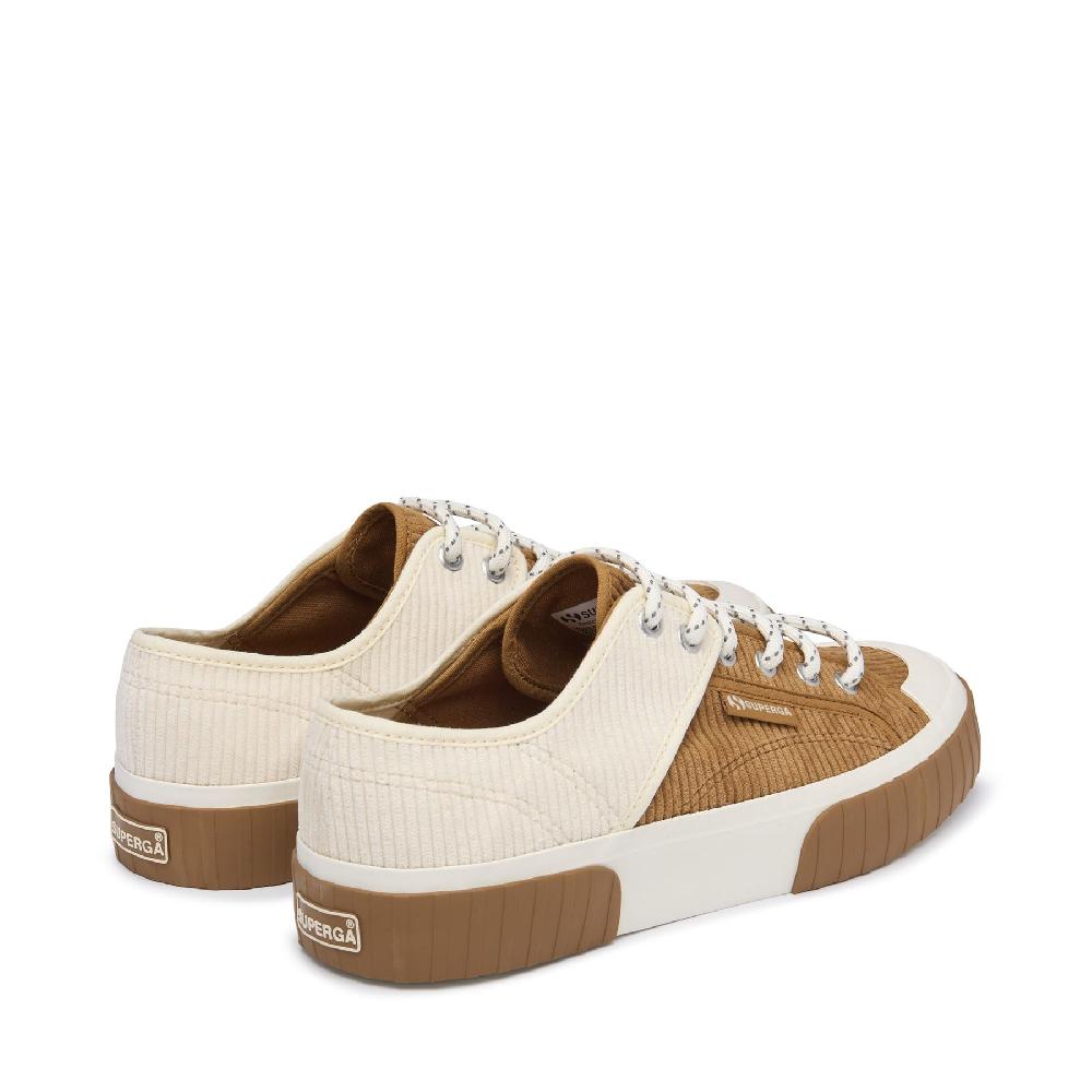 Superga 2630 PANELS CORDUROYDUON-WHITE AVORO Novità