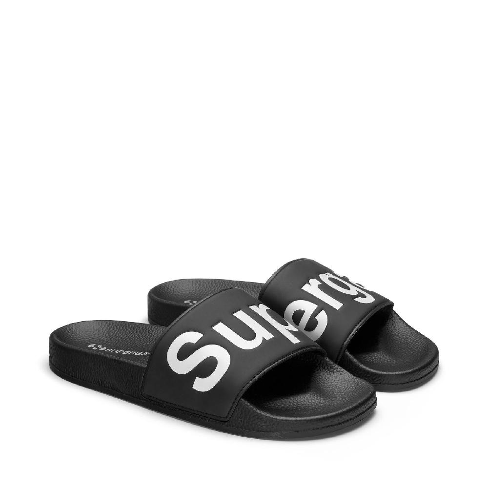 Superga 1908 SLIDES POLYSOFTBLACK-WHITE Offerte