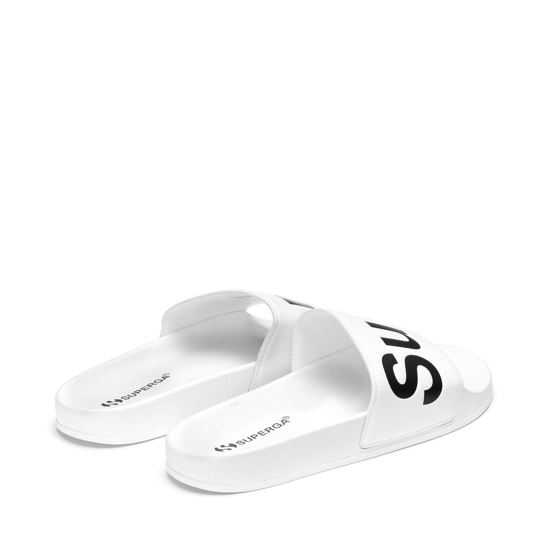 Superga 1908 SLIDES POLYSOFTWHITE-BLACK Nuova