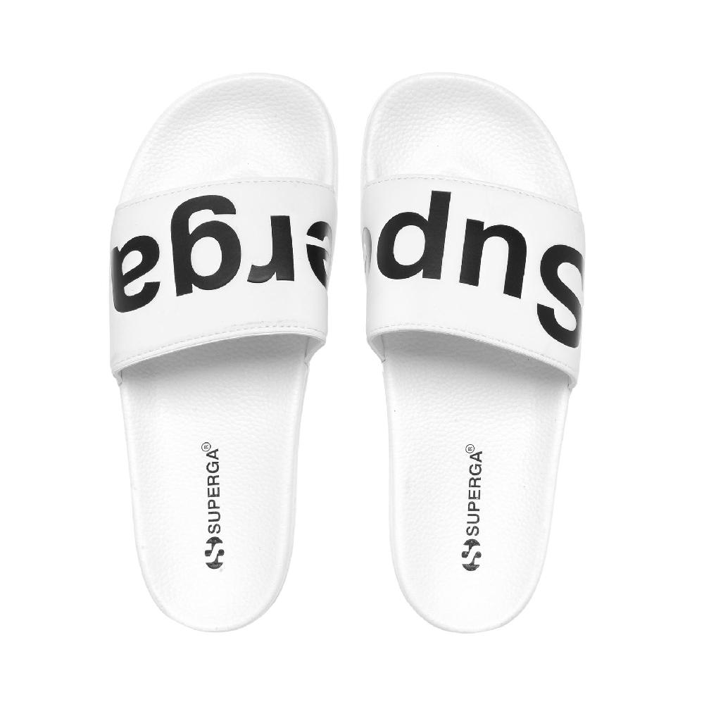 Superga 1908 SLIDES POLYSOFTWHITE-BLACK Nuova