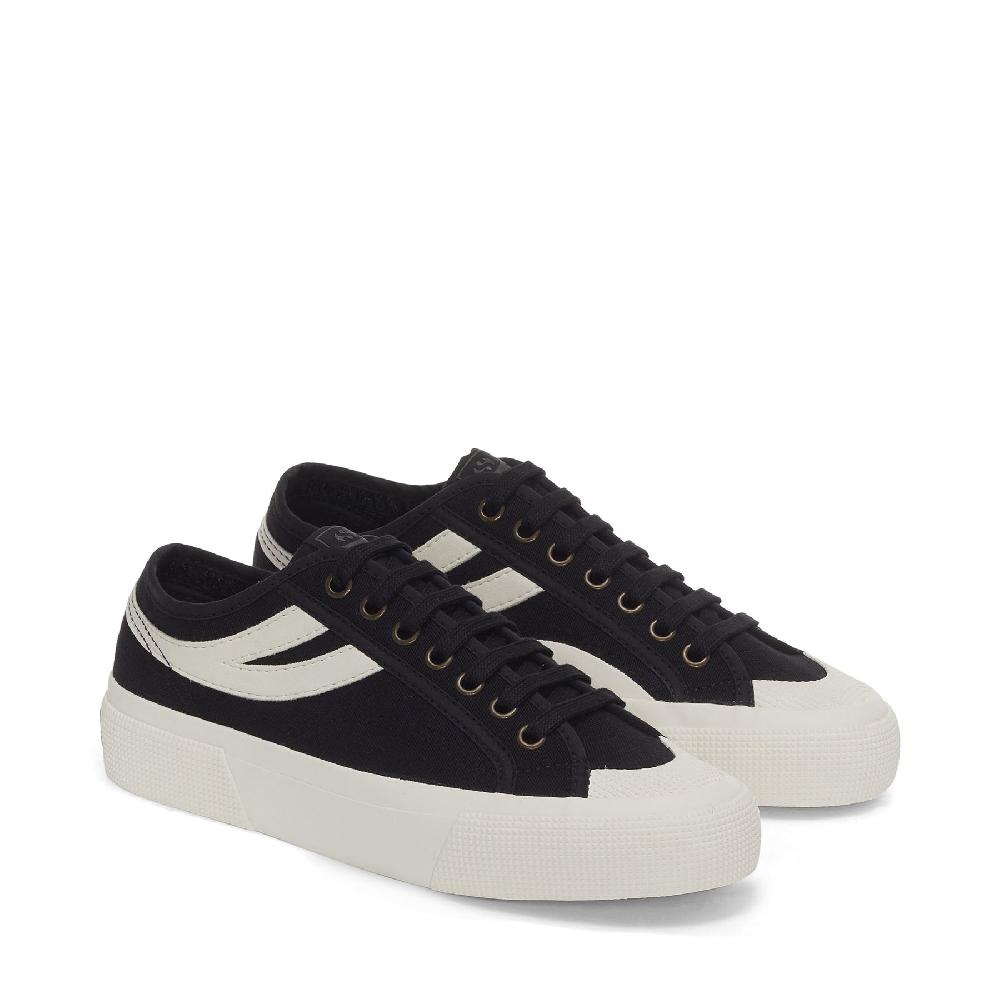Superga 2750 PANATTA 3.0BLACK-WHITE AVORIO Qualità
