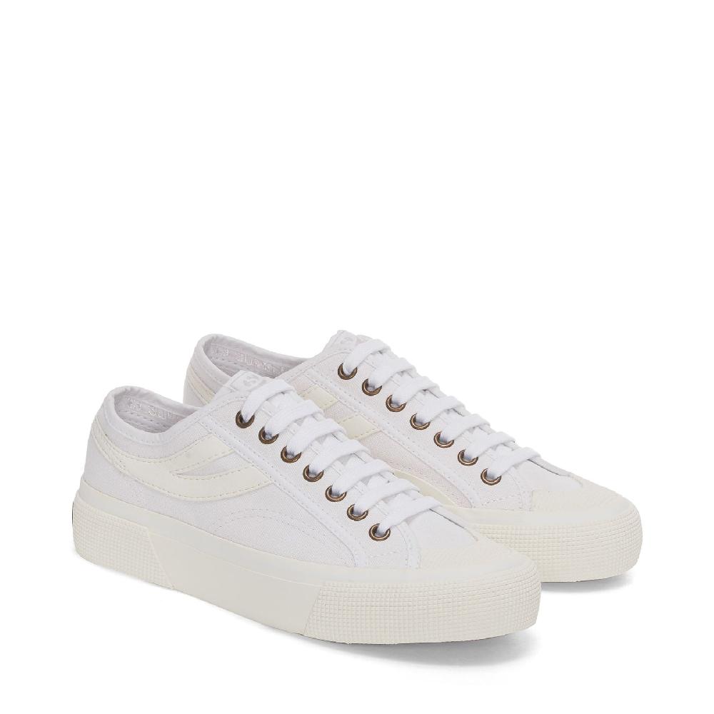 Superga 2750 PANATTA 3.0WHITE-WHITE AVORIO Pezzi Unici