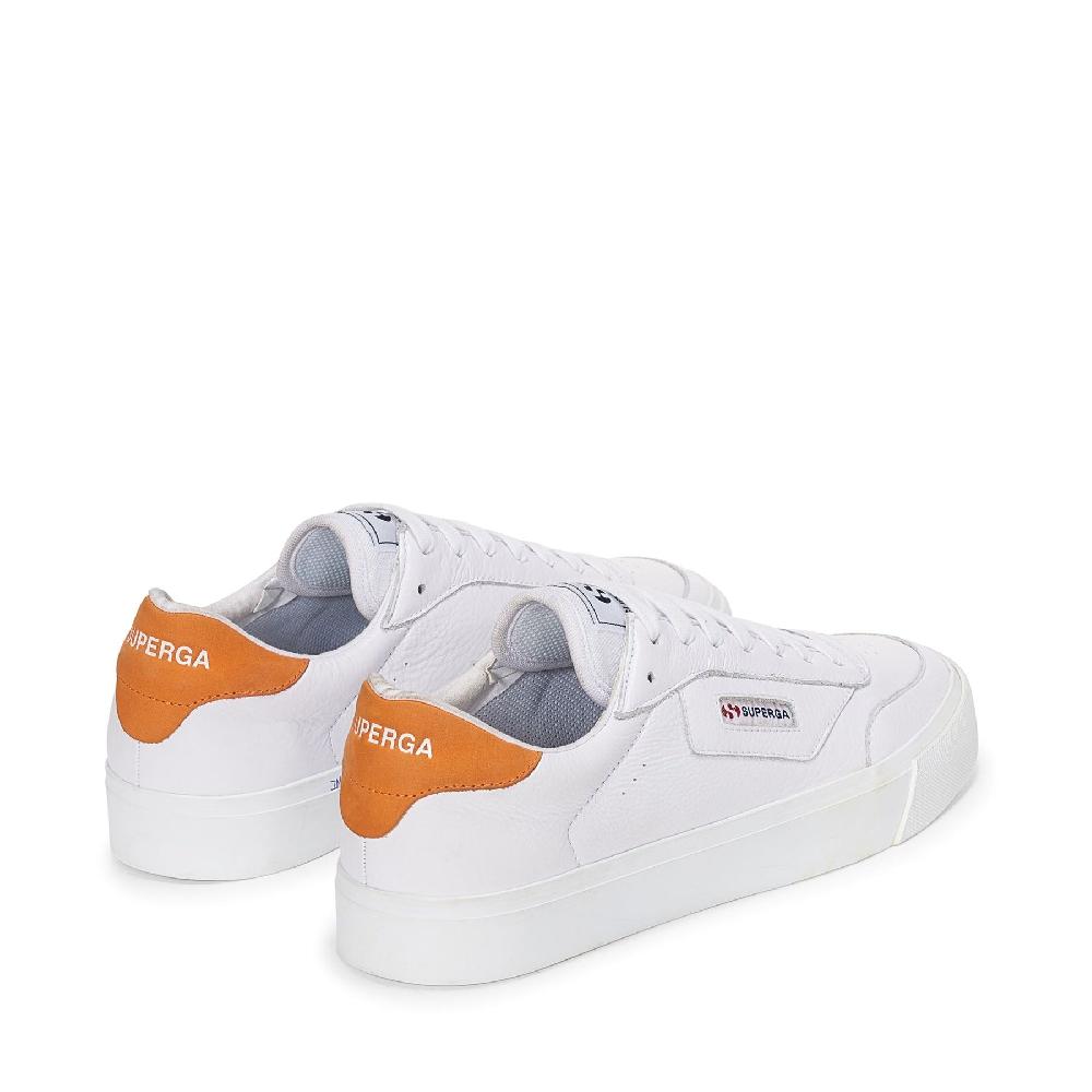 Superga 3843 COURTWHITE-ORANGE Promozione Limitata