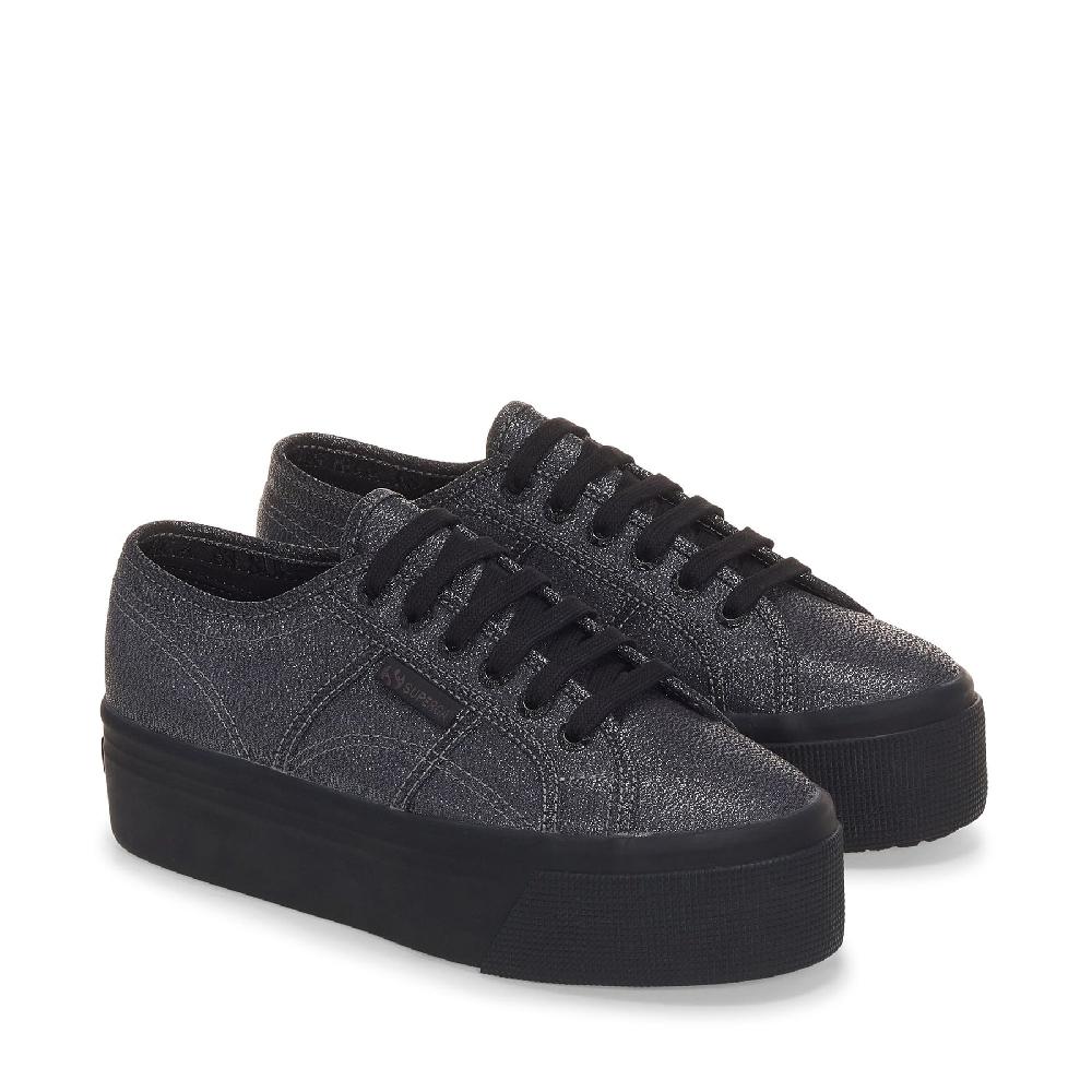 Superga 2790 PLATFORM LAMETOTAL BLACK HEMATITE Shopping Online