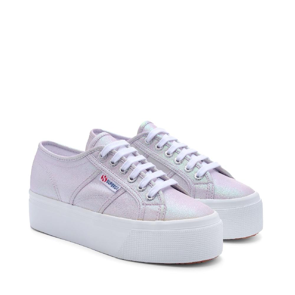 Superga 2790 PLATFORM LAMEPASTEL LILLA IRIDESCENT Sottocosto